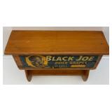 Vintage Black Joe Juice Grapes Crate Shelf 16" L x 15" H x 5 1/2" W