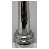 Vintage Glass Oil Bottle With Chrome Fliller Top With Cap 15"