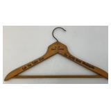 Vintage Portable Pocket Clothes Hanger & Curtis Hotel Wooden Hangers