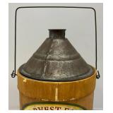 Vintage Chicken Feed Seed Bucket Wood And Metal