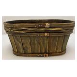 Vintage Chicken Feed Seed Bucket Wood And Metal