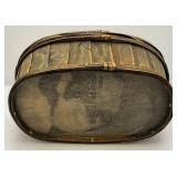 Vintage Chicken Feed Seed Bucket Wood And Metal