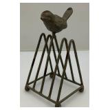 Cast Iron Bird Letter Holder 6"