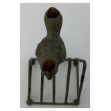 Cast Iron Bird Letter Holder 6"