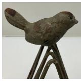 Cast Iron Bird Letter Holder 6"