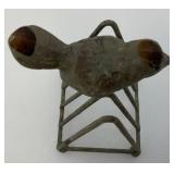 Cast Iron Bird Letter Holder 6"