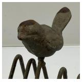 Cast Iron Bird Letter Holder 6"