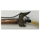 Two Vintage Miniature Sword Tie Clip And Lapel Pin (Sterling Silvere?)