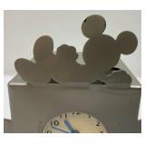 Disney Mickey Mouse Metal Clock And Book Ends