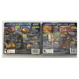 Misc. Vintage PC Games Including American Horror 2 And More (Factory Sealed) Boxes Beat Up