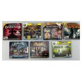 Misc. Vintage PC Games Including Grim Tales And More (Some Factory Sealed) Boxes Beat Up