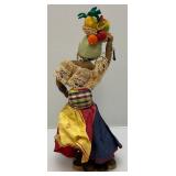 Vintage H. Stern Rio Souvenir Felt Doll From Brazil 11"