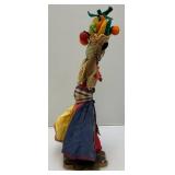 Vintage H. Stern Rio Souvenir Felt Doll From Brazil 11"