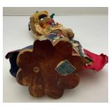 Vintage H. Stern Rio Souvenir Felt Doll From Brazil 11"
