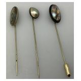 Vintage Hat Pins & Holder Some Sterling Silver