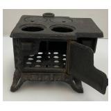 Vintage Miniature Cast Iron Stove Missing Pieces