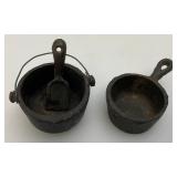 Vintage Miniature Cast Iron Stove Missing Pieces