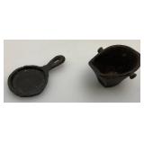 Vintage Miniature Cast Iron Stove Missing Pieces