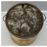 RARE Vintage Jack Sprat Brand Golden Syrup Collectible Ten Pound Can with Lid