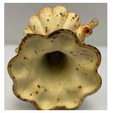 Heavy Cast Iron Miniature Bird Bath Garden Décor 8 1/2" Tall