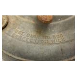 Antique Kerosene Heater Fount Fuel Tank Perfection Wick No. 500