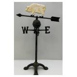 Vintage 26" Tall Cast Iron Pig Weathervane