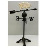 Vintage 26" Tall Cast Iron Pig Weathervane