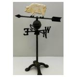 Vintage 26" Tall Cast Iron Pig Weathervane