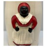 Ceramic Aunt Jemima Butter Churn 13 1/4" Tall Has Cracks & Chips Present