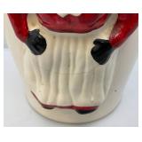 Ceramic Aunt Jemima Butter Churn 13 1/4" Tall Has Cracks & Chips Present