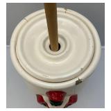 Ceramic Aunt Jemima Butter Churn 13 1/4" Tall Has Cracks & Chips Present