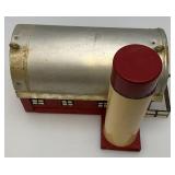 Handmade Wood & Metal Folk Art Barn Birdhouse 9 1/2"H x 12" L x 8 1/2" Wide