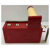 Handmade Wood & Metal Folk Art Barn Birdhouse 9 1/2"H x 12" L x 8 1/2" Wide