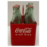 1923 Coca-Cola Plastic Carrier With 1993 Season Greetings Bottles