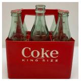 1923 Coca-Cola Plastic Carrier With 1993 Season Greetings Bottles