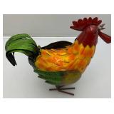 12 1/4" Metal Rooster Lawn Ornament