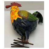 12 1/4" Metal Rooster Lawn Ornament