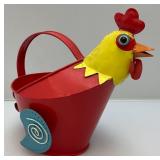 9 3/4" Tall Rooster Watering Pail (VERY COOL)