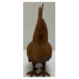 Antique 10 1/2" Tall Cast Metal Rooster Lawn Ornament/Door Stop