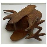 Antique 10 1/2" Tall Cast Metal Rooster Lawn Ornament/Door Stop