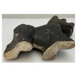 Vintage Scottie Dog Chalkware Piece 12" L x 9 1/2" H x 3 1/2" W