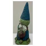 Vintage Garden Gnomes 13" & 7 1/2" = Bottom Broke