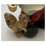 Vintage Garden Gnomes 13" & 7 1/2" = Bottom Broke