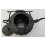 Antique Torch & Large Asain Style Metal Pot