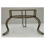 Antique Torch & Large Asain Style Metal Pot