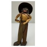 Vintage Handmade Corn Husk Dolls With Chestnut Heads Folk Art