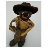 Vintage Handmade Corn Husk Dolls With Chestnut Heads Folk Art