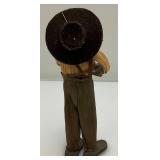 Vintage Handmade Corn Husk Dolls With Chestnut Heads Folk Art