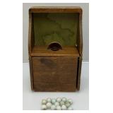 Primitive Voting Ballot Box With Marbles (VERY COOL)