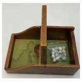 Primitive Voting Ballot Box With Marbles (VERY COOL)